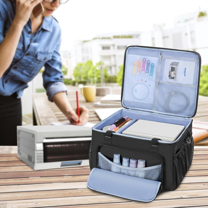 Yarwo Tragetasche für Drucker, kompatibel mit DNP/Fujifilm/HiTi Sublimationsdruckern, gepolsterte Re