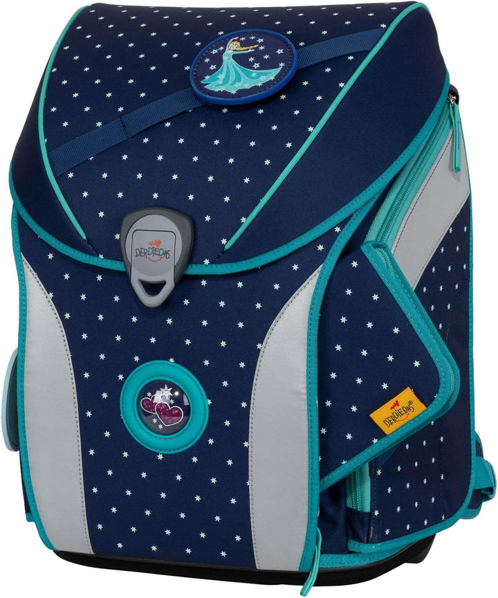 DerDieDas Schulranzen Set 5-TLG. Ergoflex MAX Buttons Star Princess