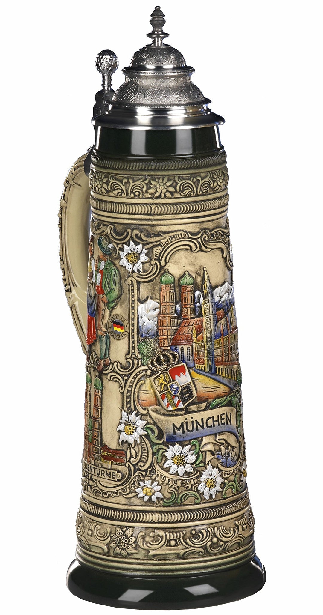 KING Bierkrug München Humpen Seidel 2 Liter Bierseidel