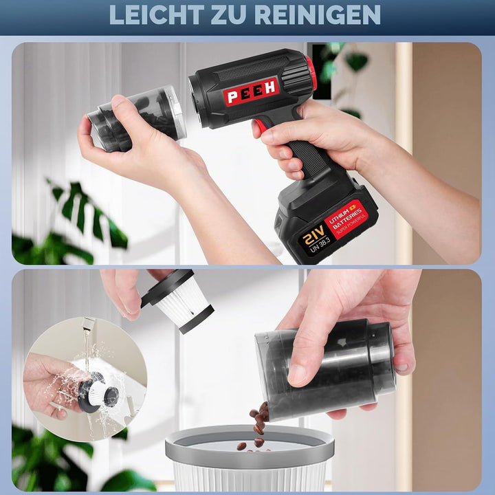 Kabelloser Handstaubsauger, Hohe Saugleistung &amp; Gebläsefunktion, Akku-Staubsauger für Auto, Zuhause,