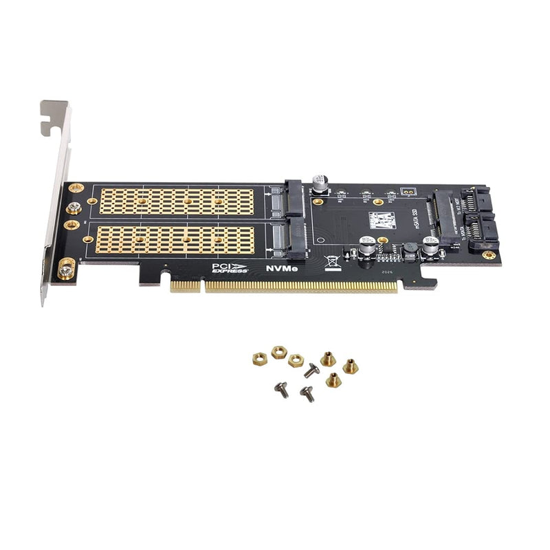 chenyang CY Dual SATA & PCI Express PCI-E 3.0 zu NGFF NVME M.2 MSATA M-Schlüssel B/M-Schlüssel SSD K