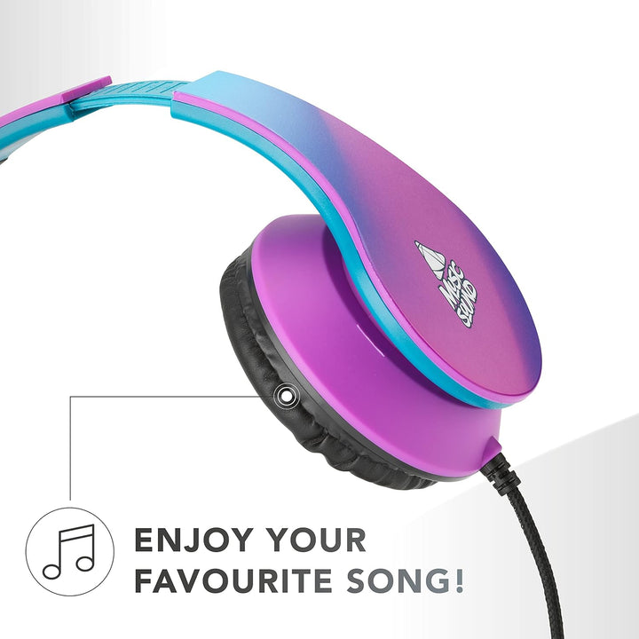 Music Sound | Bügelkopfhörer mit Kabel Over Ear Fantasy | Erweiterbarer und Faltbarer On-Ear-Kopfhör