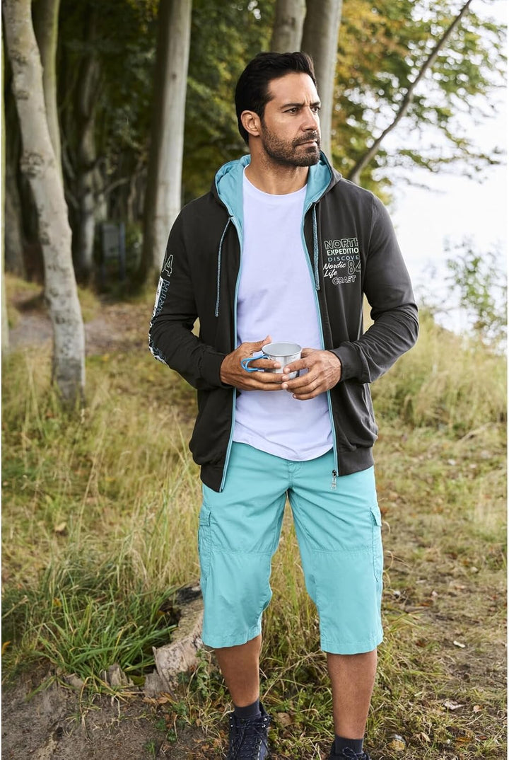 Jan Vanderstorm Herren Sweatjacke Roderich, Dunkelgrau