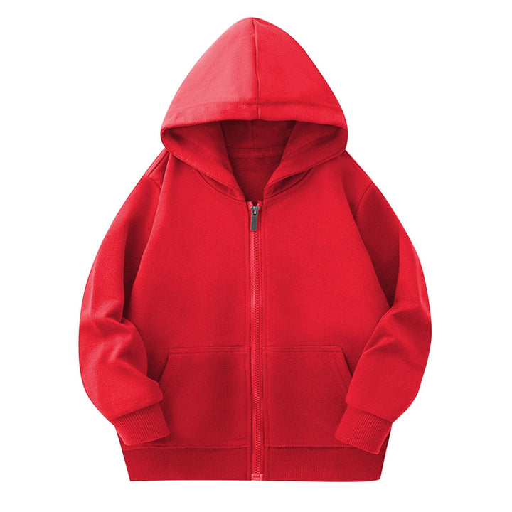 Sweatjacke Mädchen Hoodie Warme Kapuzenpullover Reissverschluss Mantel Baumwolle Sweatshirt Mode Kap