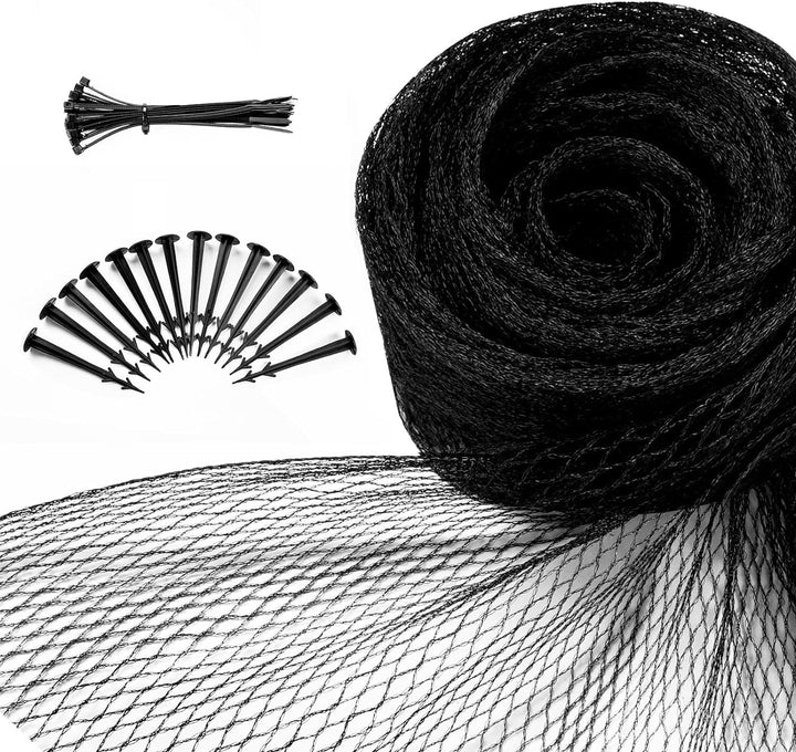 Teichnetz Feinmaschig Garden 15x15m Teichnetz Vogelschutznetz schwarz,robust, witterungs- & UV bestä
