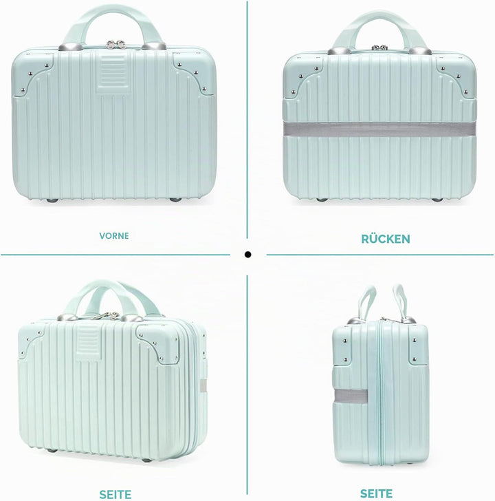 Balakaka Kosmetikkoffer Wasserdicht Schminktasche Leichter Handgepäck Beauty Case mit Handgriff und