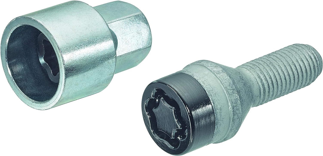 27222SUB Radsicherungsbolzen SUB (Schwarz) M14x1.5, Kegelsitz, Schaftlänge 27,3 mm, Gesamtlänge der