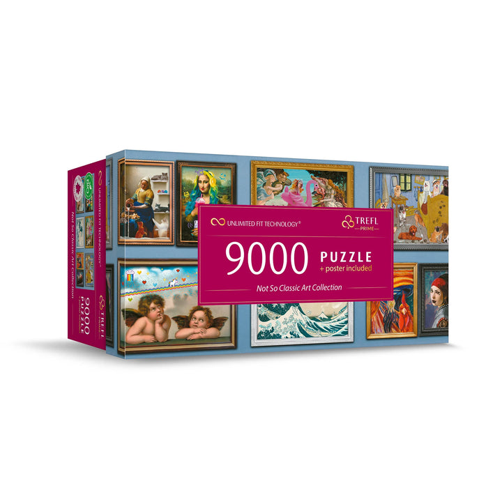 Trefl 81021 9000 Teile, Grosses, Dickste Pappe, Bio, Collage, Lustige Puzzles mit Kunstwerken, Unter