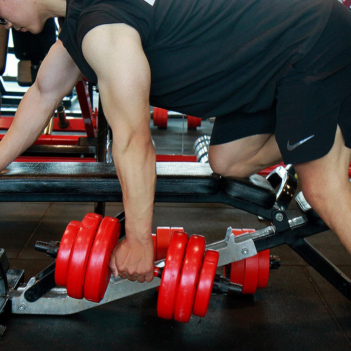 CCLIFE 2in1 Hanteln Set 2er Kurzhanteln Langhanteln verstellbar 20 30 40kg Hantelset professionell D