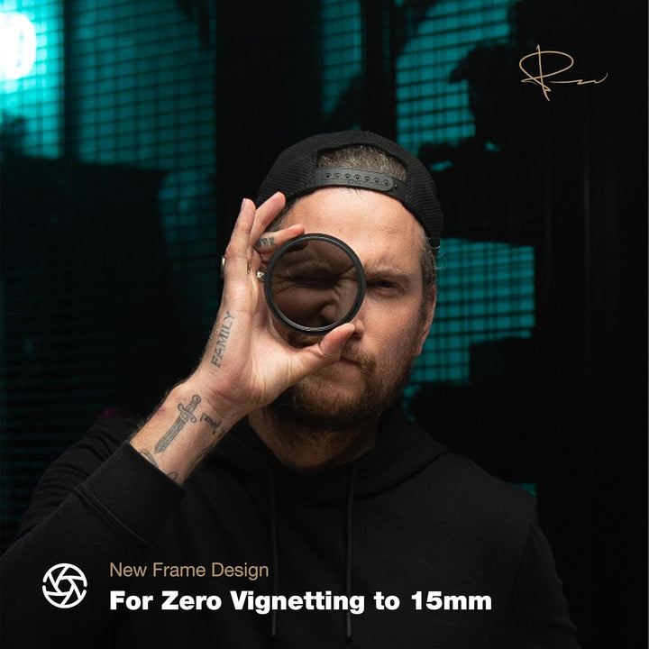 PolarPro - Vario VND - 95 mm - 6–9 Blendenstufen - Edition II - Peter McKinnon - Keine Vignettierung