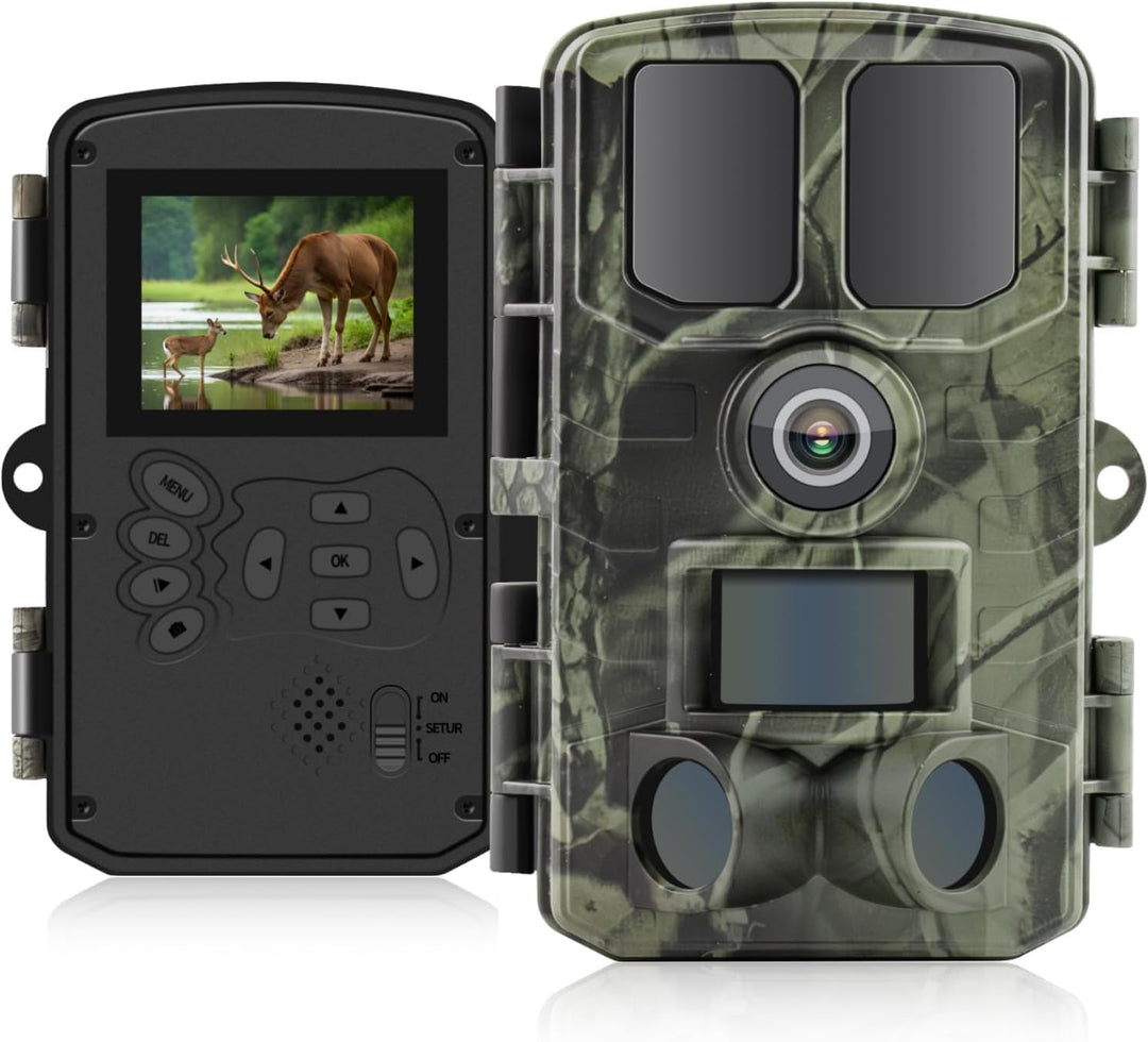 Wildkamera 4K, 48MP Ultra HD Video Wildkamera mit Handyübertragung App, WLAN Wild-Kamera mit Bewegun