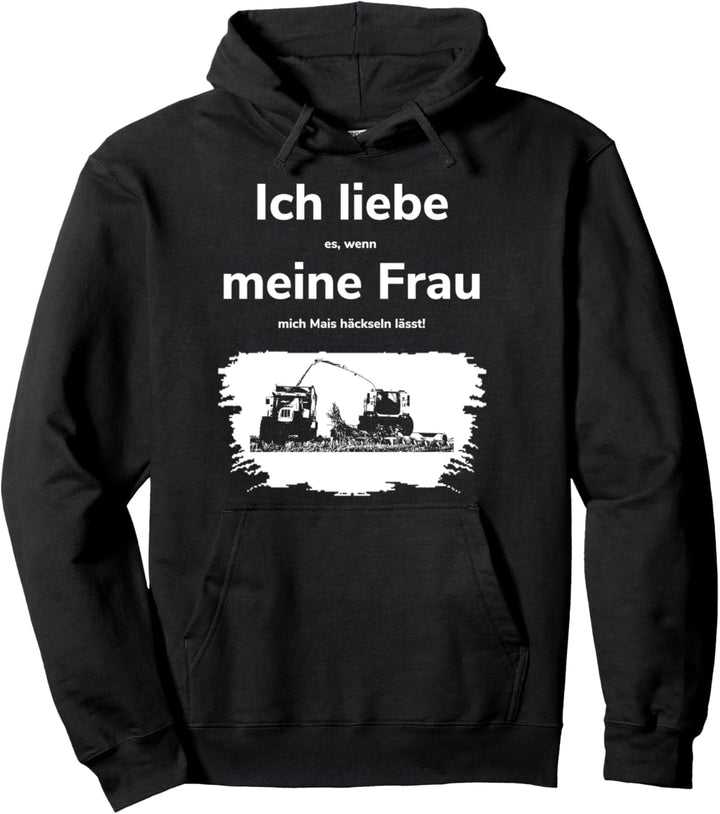 Landwirtschaft Mais-Ernte Silage Mais häckseln Landwirt Pullover Hoodie