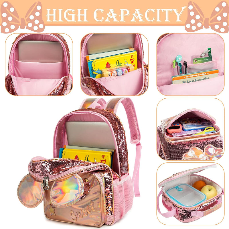 HTgroce Rucksack Mädchen,Schulranzen für Mädchen Kinderrucksack Schulrucksack für Jungen und Mädchen