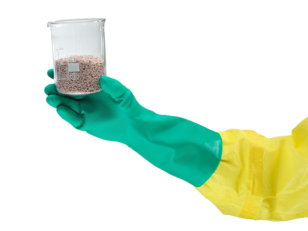 Ansell AlphaTec 37-676 Nitril-Handschuhe, Chemikalien- und Flüssigkeitsschutz, Grün, Grösse 9 (12 Pa