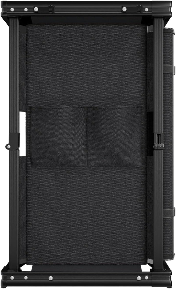 24MOVE® Campingküche faltbar, höhenverstellbarer Campingschrank Alu Reiseküche mit Arbeitsplatte und