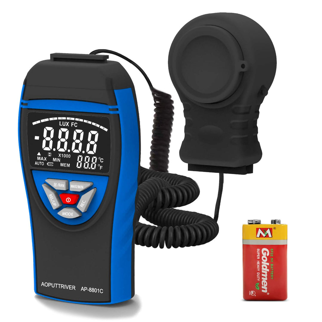 AP-8801C Digital Lux Meter 0.1~400,000Lux Beleuchtungsmessgerät Lux Messgerät Beleuchtungsstärke Lic