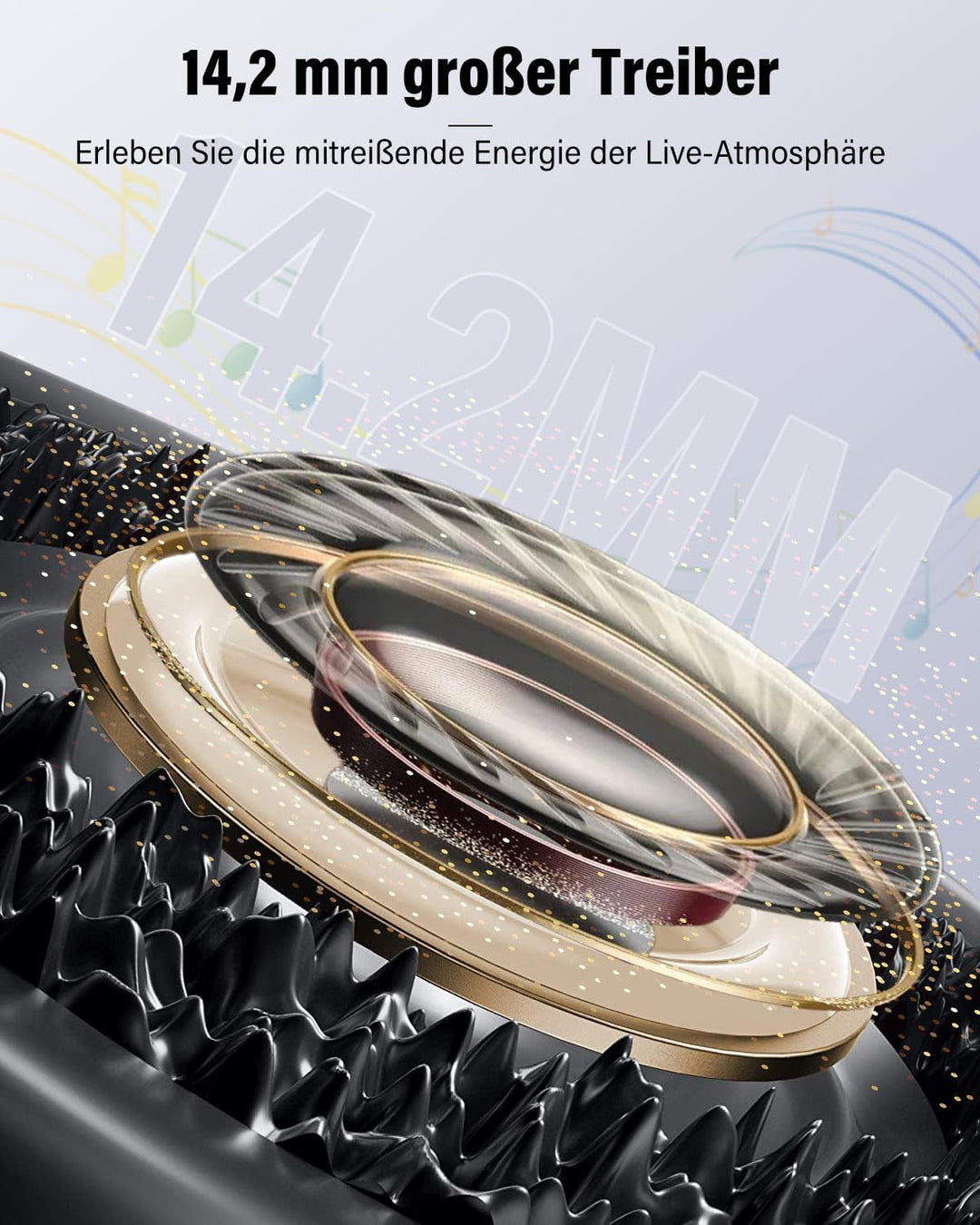 Bluetooth Kopfhörer, Kopfhörer Kabellos Bluetooth 5.4 Sport In Ear Kopfhörer mit App, Wireless Earbu