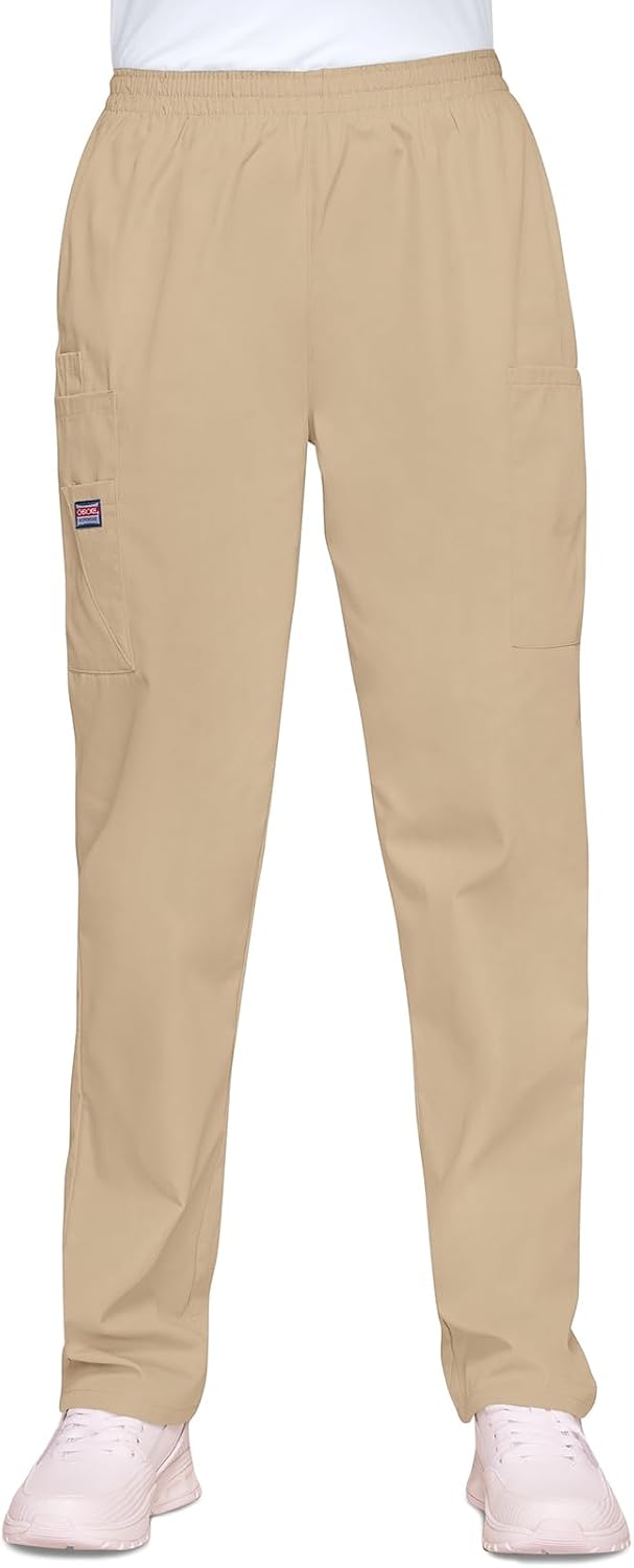 Cherokee Damen Workwear Cargo-Hose mit elastischer Taille Klassisch XS Khaki, XS Khaki