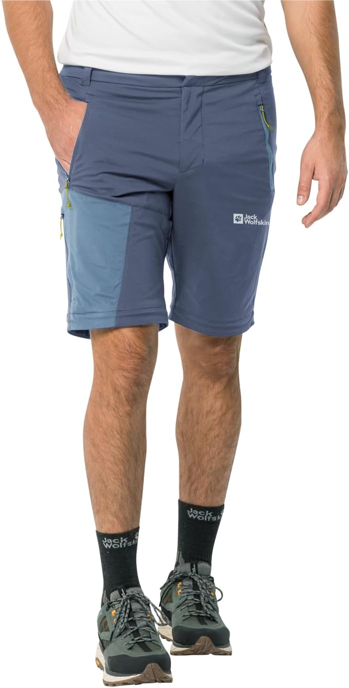 Jack Wolfskin Herren Wanderhose Glastal Zip Away Pants M 48 Evening Sky, 48 Evening Sky