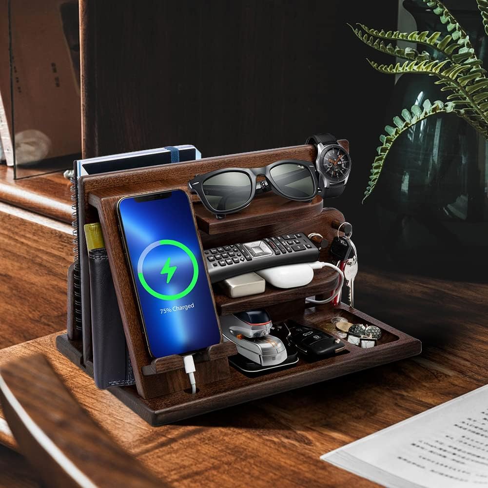 Weihnachten Geschenke für Männer Geburtstag Holz Telefon Dockingstation Geschenke für Papa Weihnacht