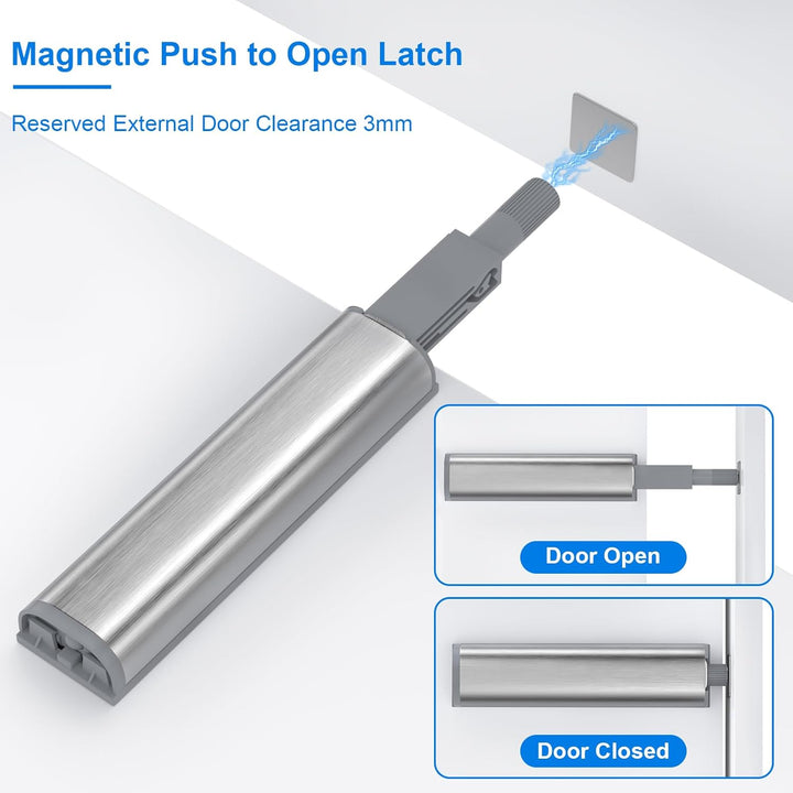 Push to Open Türöffner Jiayi 10 Stück Drucktüröffner Schrank Push Open Magnet Tip On für Türen Besch