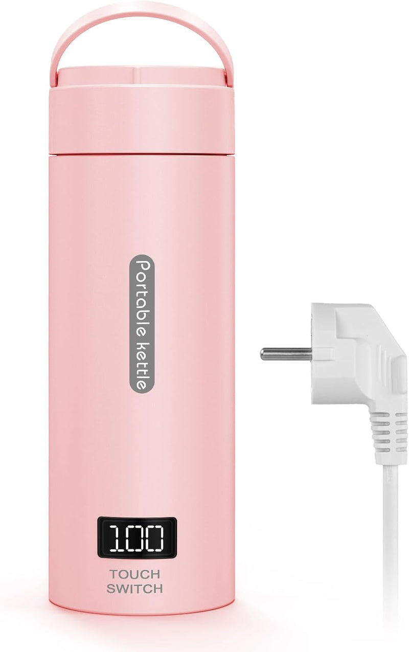 Flintronic Reise Elektrisch Wasserkocher, Mini Electric Kettle, 220 V/ 300W Thermoskanne, Elektrisch