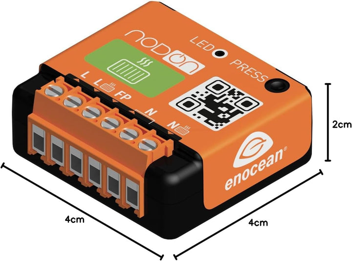 Nodon SIN-2-FP-00 Zündkabel für Enocean-Heizmodule, orange, klein