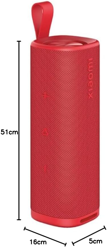 XIAOMI Sound Outdoor 30W, 12h Akku, IP67, BT 5.4, 30W Sound, TWS, Schnellladung, Rot
