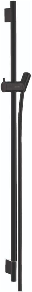 hansgrohe Duschstange Unica' S Puro 0,90m mit Brauseschlauch 1,60m, Mattschwarz Mattschwarz 0,90m Se