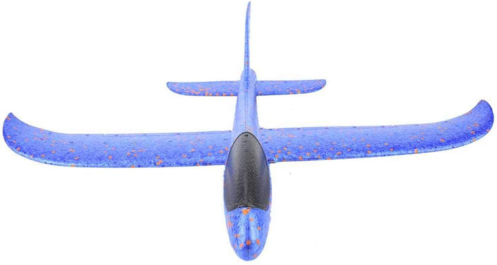 Srliya EPP Foam Handwurf Flugzeug Werfen Segelflugzeug Flugzeug Outdoor Spielzeug Blau, Langlebiger