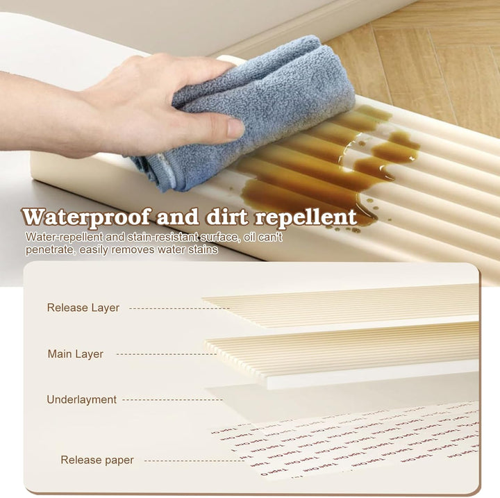 Wandpaneele Gepolstert für Kinderzimmer, 2M Wandpolster Selbstklebend, 1cm Dick Anti-Kollision Wandk