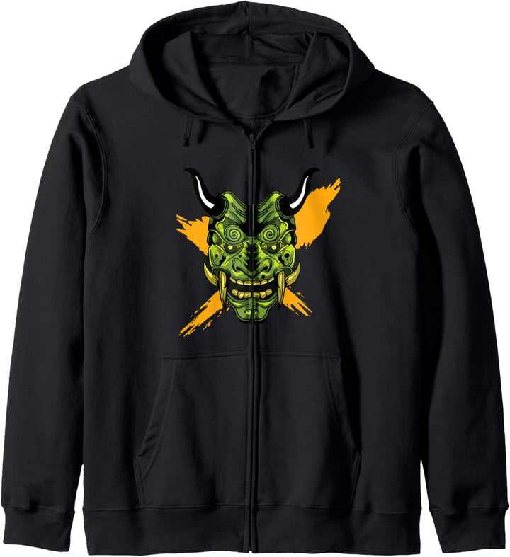 Samurai Maske Bushido Krieger Japanische Samurai Kapuzenjacke