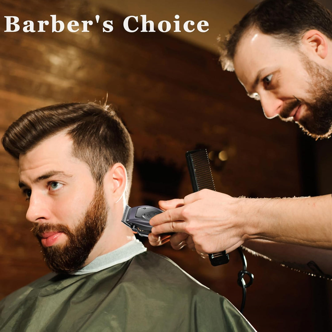 KEMEI Professionelle Haarschneidemaschine für Herren, 9000 U/min, wiederaufladbar, kabellos, mit LED