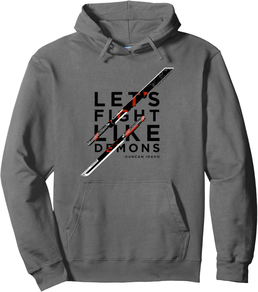 Let's Fight Like Demons – Duncan Idaho – Dune (2021) – Weiss Pullover Hoodie