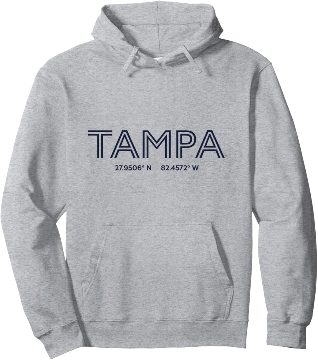 Koordinaten der USA-Stadt - US Tampa Pullover Hoodie