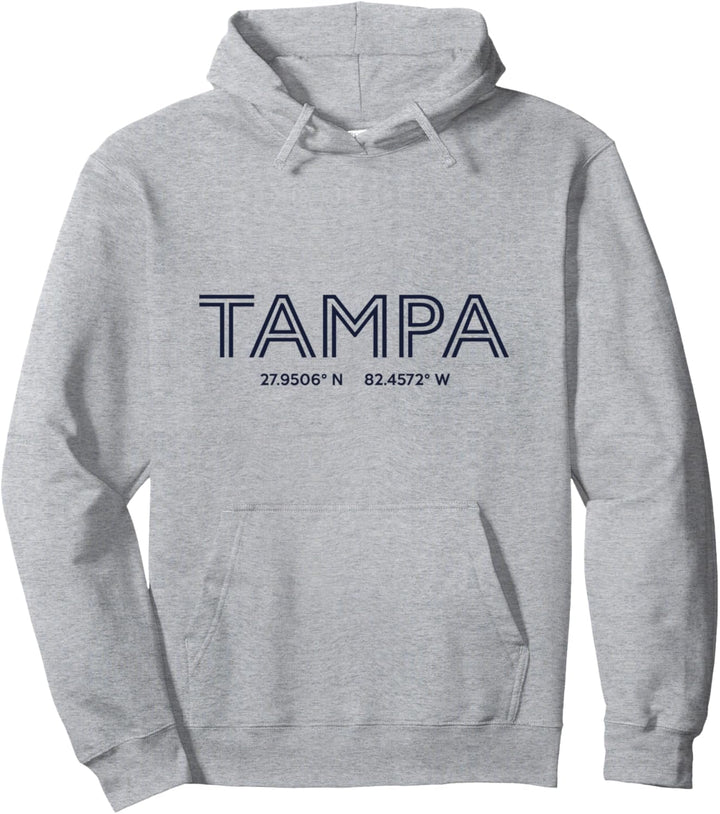 Koordinaten der USA-Stadt - US Tampa Pullover Hoodie