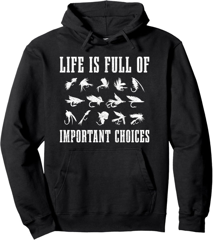 Fliegenfischen Vintage Angeln Angler Fliegenfischer Geschenk Pullover Hoodie
