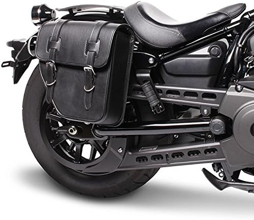 BS-Motoparts Satteltasche für Hyosung Aquila GV 125 Texas Schwarz rechts
