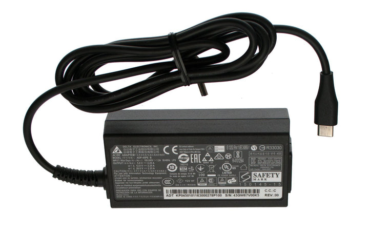 Acer Netzteil/Ladegerät 20V / 2,25A / 45W USB-C Spin 7 SP714-51 Serie (Original) 45W ohne Netzkabel