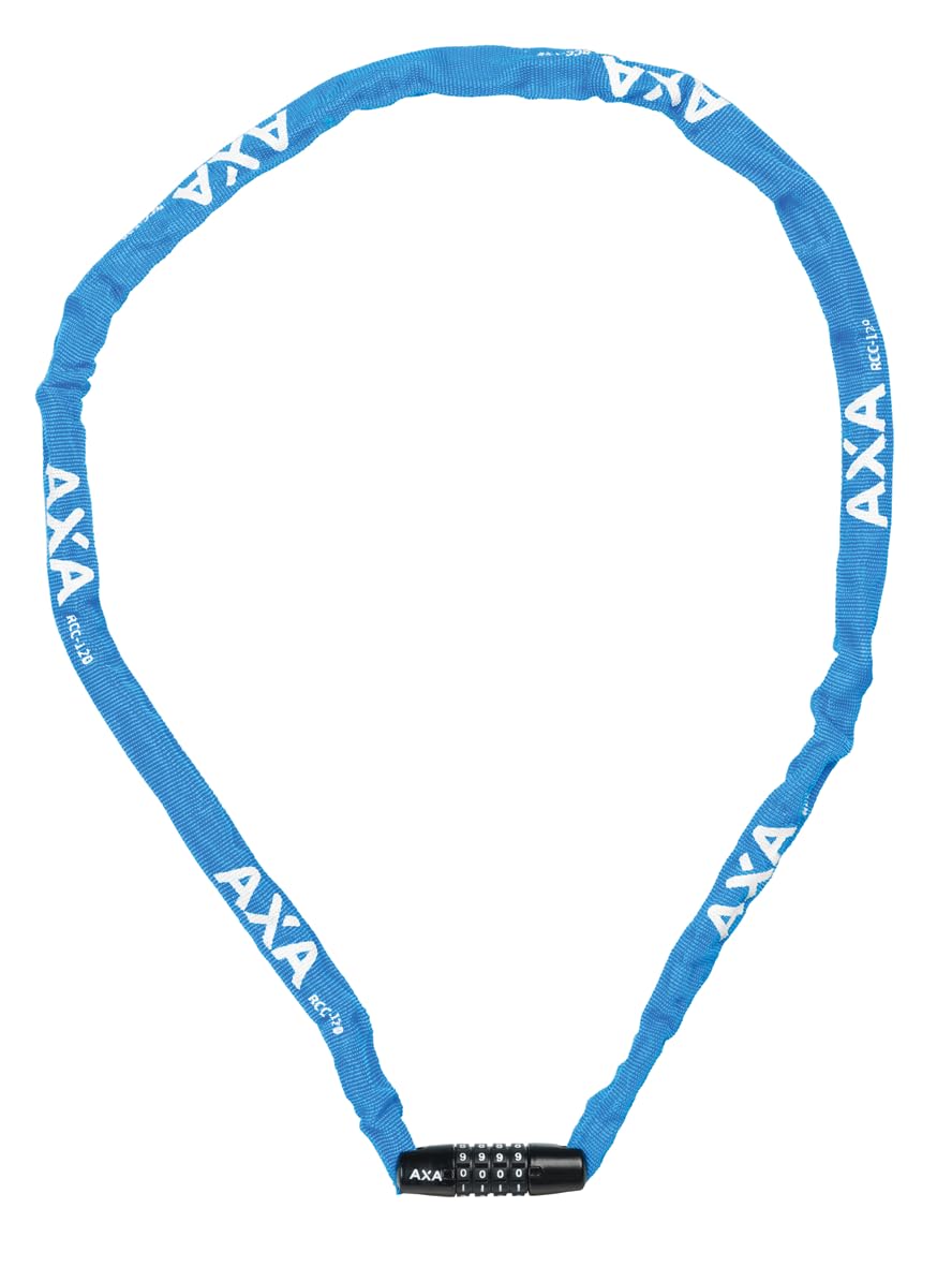 AXA Rigid RCC 120 – Kettenschloss mit Code – 120 cm lang – Stahlglieder 3,5 mm – Sicherheitsstufe 3