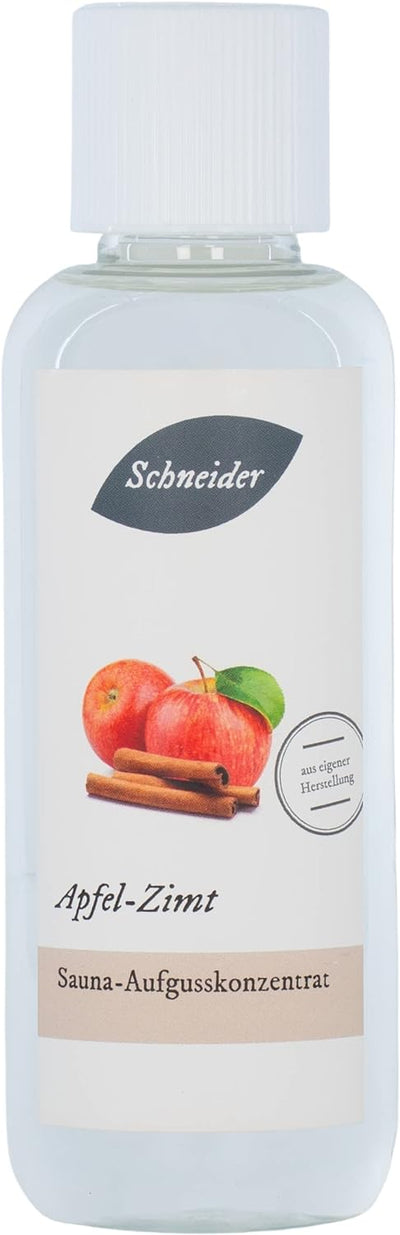 Saunabedarf Schneider - Aufgusskonzentrat Apfel - Zimt - fruchtig-tropischer Saunaaufguss - 250ml In