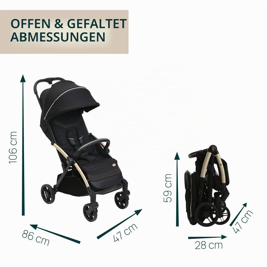 Chicco Goody X-Plus Kinderwagen, schwarz Re_Lux