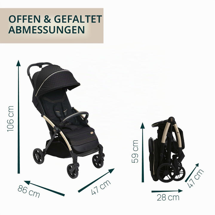 Chicco Goody X-Plus Kinderwagen, schwarz Re_Lux