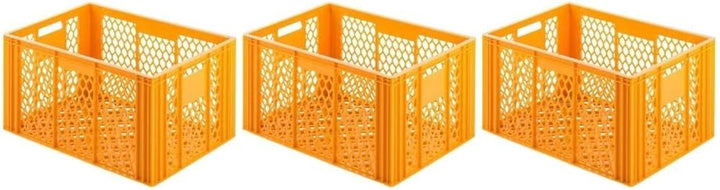 PROREGAL CHEFGASTRO SuperSparSet 3x Eurobehälter Bäcker- & Konditorenkasten | HxBxT 34,9x40x60cm | 7