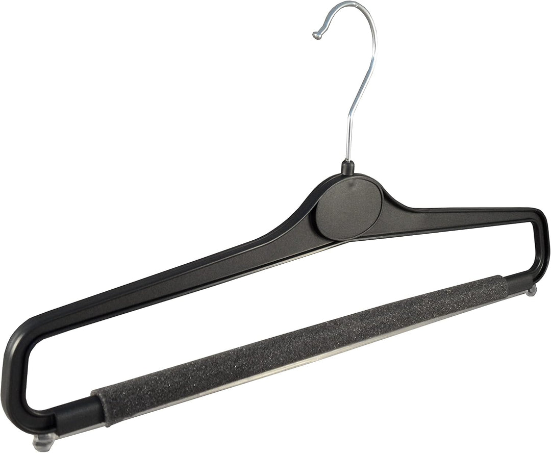 Hosenbügel mit Schaumstoff, 40 cm, schwarz, WS23SCHb, 20 Stück | Kleiderbügel für Hosen, NEU