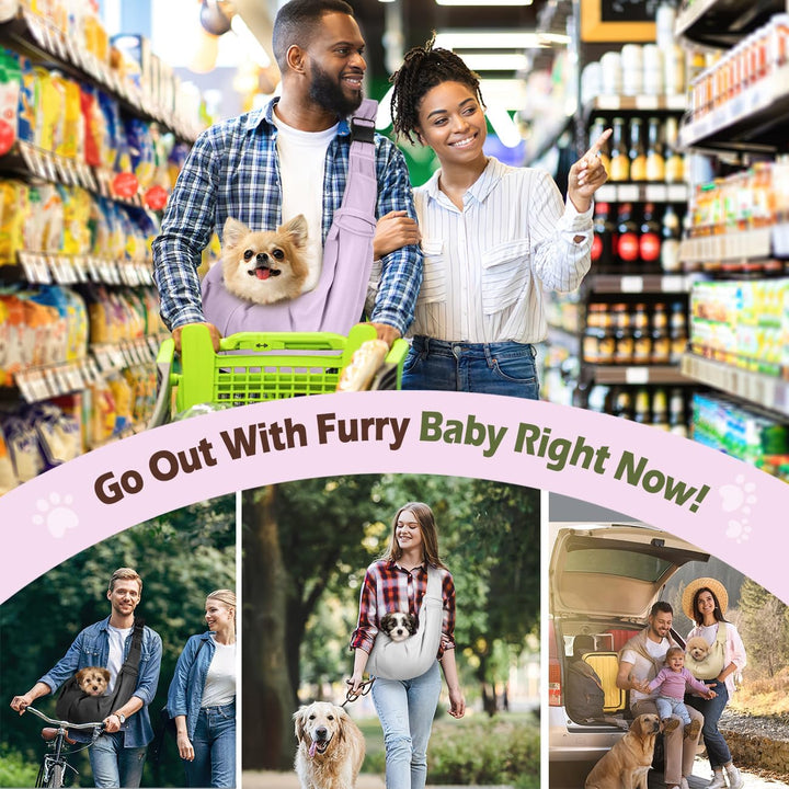 Pawaboo Hundetragetasche für Kleine Hunde, Wendbare, Freihändige Hundetragetaschen, Welpentragetasch