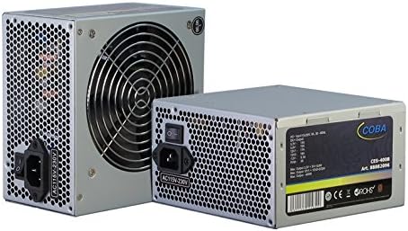 Inter-TECH Coba CES-400W 82+ ATX Netzteil 400W Luefter 120mm 2X PCI E 6+2 polig 4XS ATA 1x EPS 8 pol