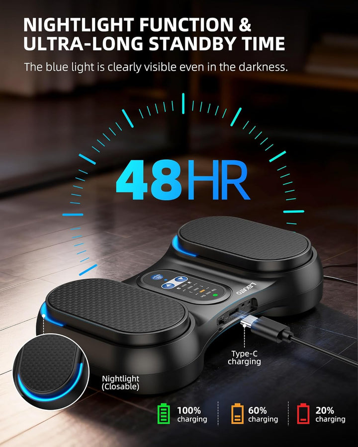 LEKATO Bluetooth Page Turning Pedal, Wireless Page Turner, Wiederaufladbarer Fussschalter für Telefo