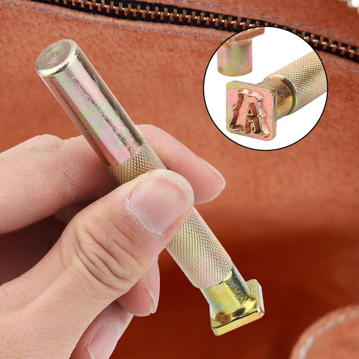 26Pcs leder stanz buchstaben, Letter Stamps Stanzwerkzeuge A-Z Alphabet Imprinted Stanzwerkzeuge für