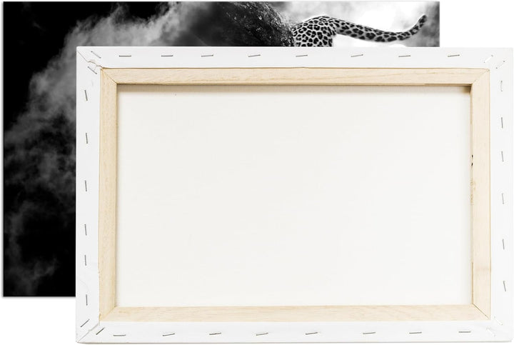 deyoli exotischer Gepard im Mondschein Format:90x60 cm als Leinwandbild, Motiv fertig gerahmt auf Ec